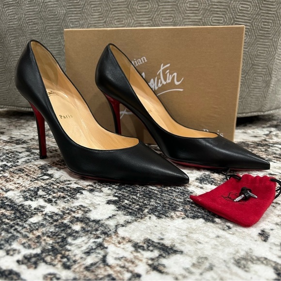 Christian Louboutin Apostrophy Pump Black Size 39.5 - Picture 4 of 15